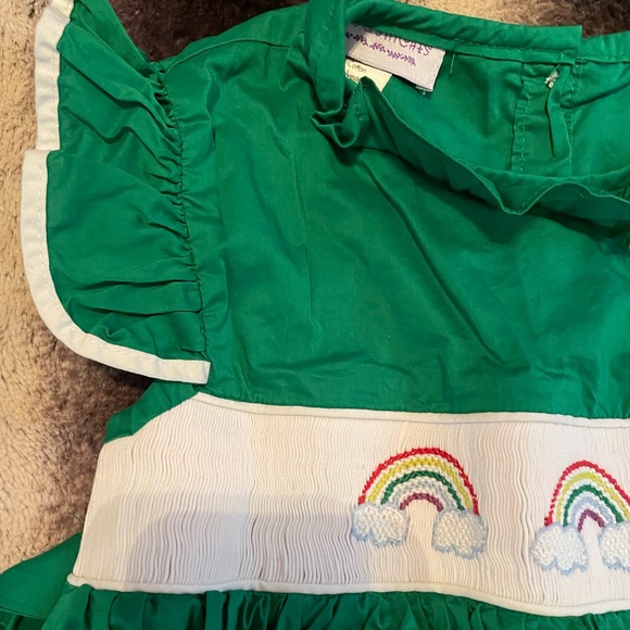 Green Dress From Pleats and Stitches Size 6 - Picture 3 of 6